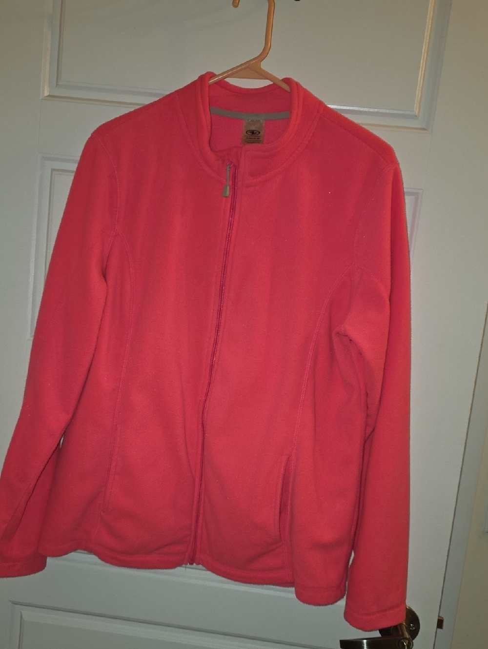 Avalon Coral Pink Full-Zip Fleece Jacket